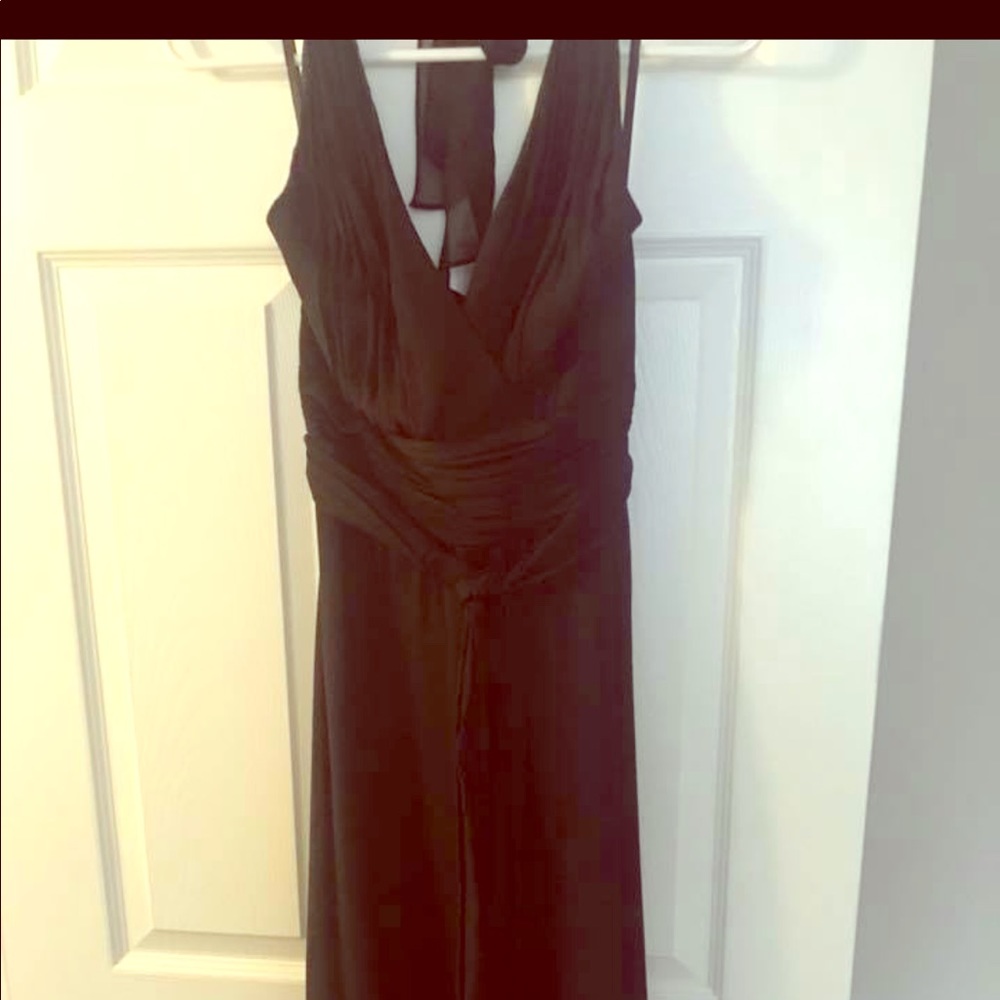 NWT WHBM black silk halter size 00